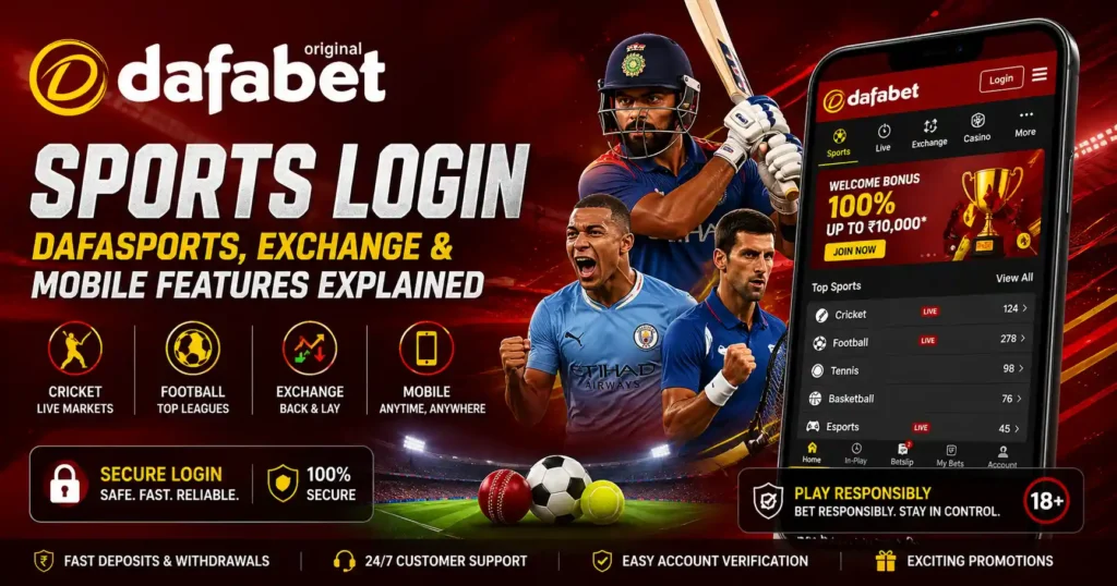 Dafabet Sports Login DafaSports, Exchange & Mobile Features Explained