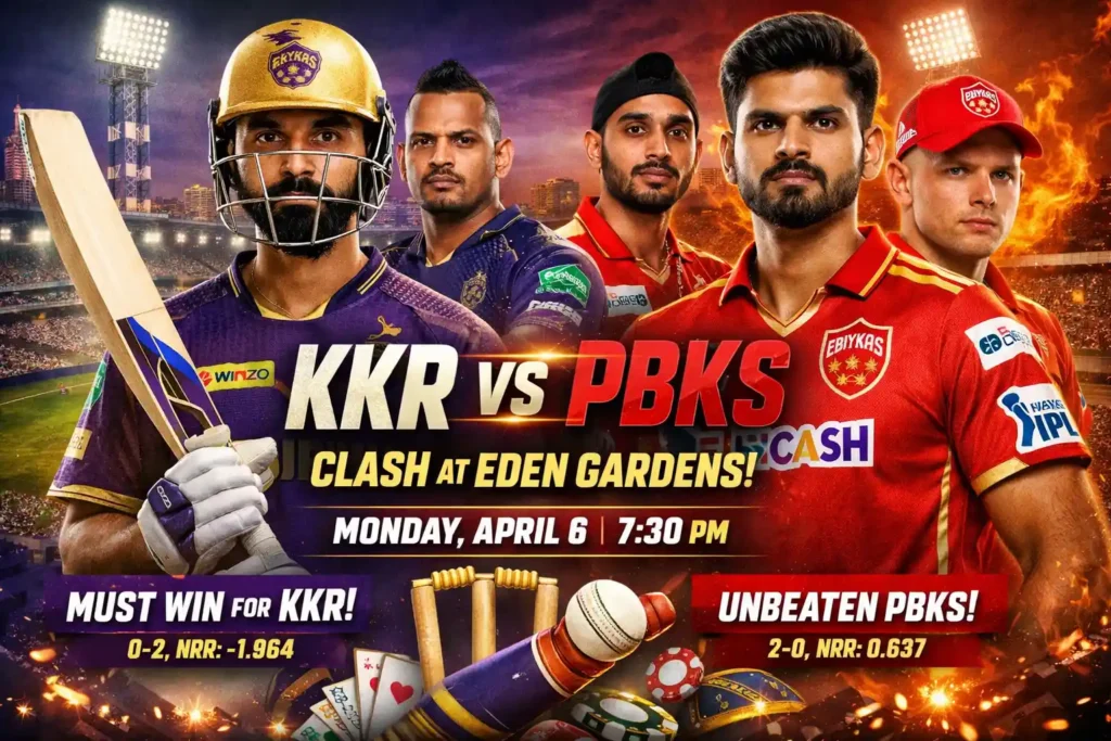 Kolkata Knight Riders vs Punjab Kings