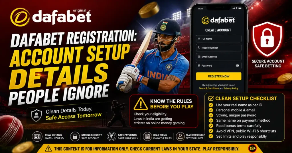 Dafabet Registration Account Setup Details People Ignore